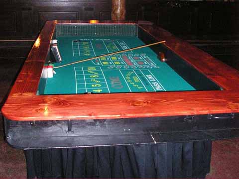 Craps table at a casino party in Phoenix