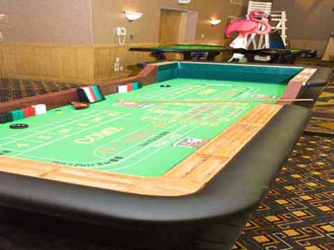 Craps table at a casino night in Tucson