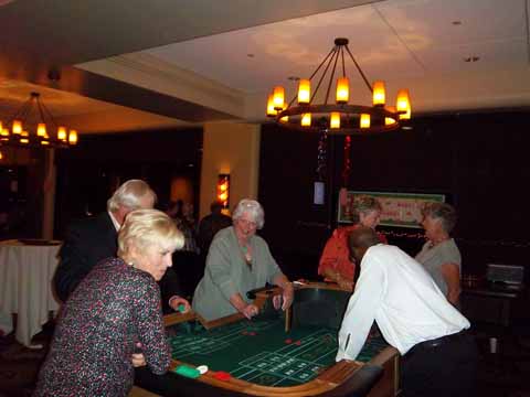 Casino Night at a Senior Center